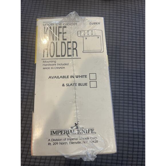 VTG Under The Cabinet 4 Kitchen Knife Holder Slate Blue Imperial Knife -NEW R1 - Picture 2 of 3